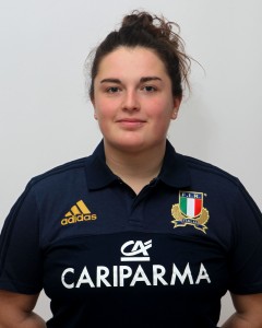 Parma, 13/12/2015, raduno della Nazionale femminile, squadra e profili individuali, Melissa Bettoni, 07/05/91, Stade Rennais Rugby.