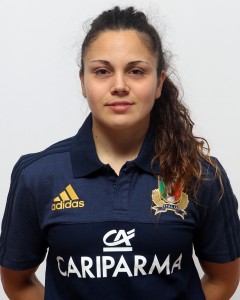 Parma, 13/12/2015, raduno della Nazionale femminile, squadra e profili individuali, Maria Grazia Cioffi, 03/02/89, USD Rugby Benevento.