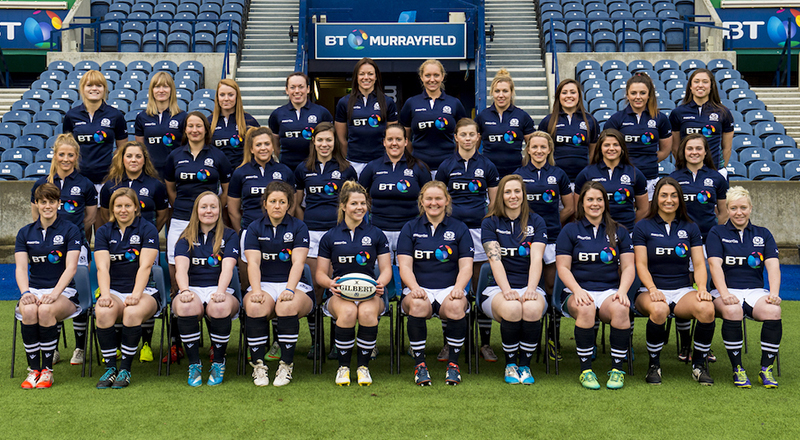 13/12/15 - 15121301 - SRU SCOTLAND WOMEN BT MURRAYFIELD - EDINBURGH Team Picture Back L-R: Hannah Smith, Lauren Harris, Laura Dowsett Karen Dunbar, Debs McCormack, Fiona Sim, Hannah Stodter, Lucy Park, Abbie Evans, Rhona Lloyd Middle L-R: Jenny Maxwell, Ellie Wilson, Catriona Syme, Gemma-Louise Forsyth, Louise McMillan, Debbie Falconer, Lynsey O'Donnell, Chloe Rollie, Lisa Thomson, Emily Irving Front L-R: Claire Bain, Sarah Law, Sarah Quick, Tracey Balmer, Lisa Martin, Heather Lockhart, Jade Konkel, Lindsay Smith, Emma Wassell, Lana Skeldon